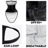 Obacle Bandana Face Mask with Ear Loops Neck Gaiter Face Mask Scarf Face Cover for Men (Men Silver Gray Face with Black Beard) view 2