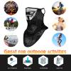Obacle Bandana Face Mask with Ear Loops Neck Gaiter Face Mask Scarf Face Cover for Men (Men Silver Gray Face with Black Beard) view 4
