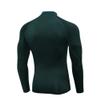 CARGFM Men's Mock Compression Shirt UPF 50+ Long Sleeve Turtleneck Undershirts Baselayer Athletic Running T-Shirts Top Deep Green view 3