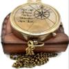 AASIYA Not All Those Who Wander are Lost Brass Gift Engraved Compass with Leather case, Graduation Day Baptism Communion Confirmation Day Motivational LOTR J.R.R. Tolkien view 2