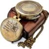 AASIYA Not All Those Who Wander are Lost Brass Gift Engraved Compass with Leather case, Graduation Day Baptism Communion Confirmation Day Motivational LOTR J.R.R. Tolkien view 4