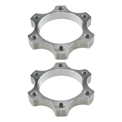 Acoeitl Bicycle Bike Freewheel Threaded Hubs Disk Disc Aluminium Alloy Brake Rotor Drums 6 Bolt Flange Adapter 44mm/1.73 Inch Well Deburred Removed Metal Chips Hole Line up Stable Durable 2Pcs