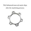 Acoeitl Bicycle Bike Freewheel Threaded Hubs Disk Disc Aluminium Alloy Brake Rotor Drums 6 Bolt Flange Adapter 44mm/1.73 Inch Well Deburred Removed Metal Chips Hole Line up Stable Durable 2Pcs view 4