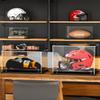 Football Helmet Display case Full Size,Self-Assembly Acrylic Helmet Display Case with Black Protection Holder Base,UV Protection Clear Sports Memorabilia Showcase for Basketball Sneakers view 2
