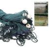 33Ft Fishing Net Polyester Seines, Hand Made Fishing Gill Nets Beach Seine Drag Nets Float Bobbers Lead Sinker with Float Bobbers Lead Sinker for Ponds,Creeks,Rivers view 3