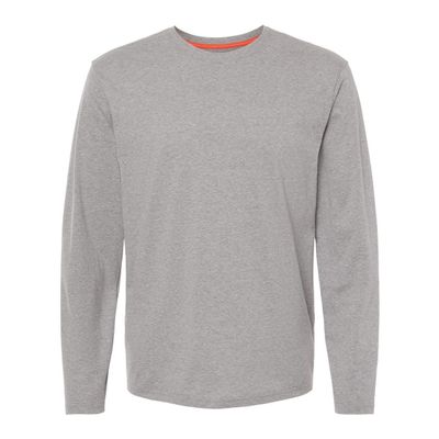Kastlfel Unisex RecycledSoft Long Sleeve T-Shirt, M, Steel