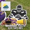VictoryStore Football Party Supplies Jumbo Football Game Day Yard Signs, 72x36 Inches, Indoor/Outoor Football Party Yard Decorations, Includes 5 Signs and Stakes (Purple & Yellow) view 4