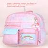 MCWTH School Backpack for Girls, Lightweight Waterproof Cute Rainbow School Bookbag for Teen Kids Students Elementary (Rainbow Pink) Large view 3