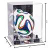 Better Display Cases Acrylic Mini - Miniature (not Full Size) Soccer Ball Display Case with Mirror Case, Black Risers and Mirror Base (B03/A015) view 2