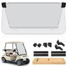 10L0L Golf Cart Windshields for Club Car DS (2000-up) HD Shatterproof Foldable Windproof Windshield UV Protection Golf Cart Front Windshield view 1