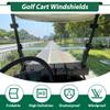 10L0L Golf Cart Windshields for Club Car DS (2000-up) HD Shatterproof Foldable Windproof Windshield UV Protection Golf Cart Front Windshield view 4