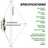 60 Inch Black Hunter Longbow 20-60 Lbs Archery Bow Takedown Bow and Arrow Set with Extra Bowstring for Adults and Beginners Hunting Right Hand Green (60LBS) view 2