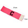 5 Pieces Elastic Football Soccer Captain Armband Adjustable Outdoor Football Player Bands for Youth Adult (Rose Red) view 3