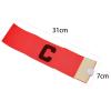5 Pieces Elastic Football Soccer Captain Armband Adjustable Outdoor Football Player Bands for Youth Adult (Red) view 3