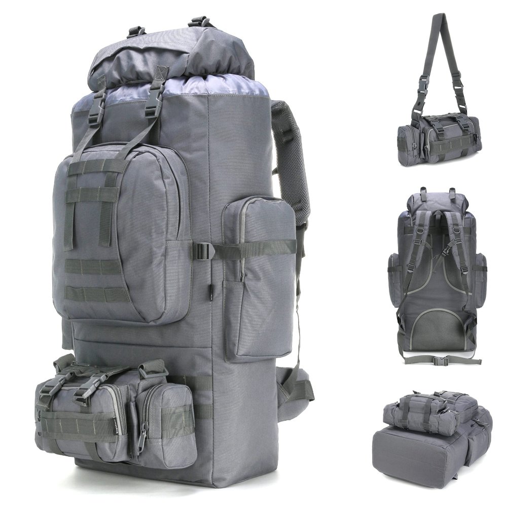 King'sGuard 100L Camping Hiking Backpack Molle Rucksack Military Camping Backpacking Daypack