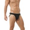 BRODDLE Men's Jockstrap Stretchy Nylon Pouch Workout Performance Athletic Supporters for Men Black view 3