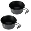 camping moon BKS-360-2P Camping Cup, Stainless Steel, Black Deep, Black Shella, 12.2 fl oz (360 ml), Set of 2 view 1