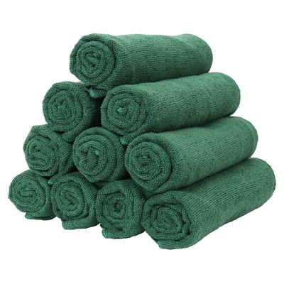 Arkwright Microfiber Gym Towel - Pack of 12 - Super Soft, Quick Dry Workout Sweat Towels, 300 GSM Lightweight & Absorbent for Sports, Working Out, Yoga, and Spa, 16 x 27 in, Hunter Green
