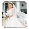 HEREAD 1 Tier Bride Wedding Veil Fingertip Length Short Bridal Tulle Veils with Comb and Pencil Edge (Ivory) view 1