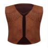 Moily Kids Boys Western Cowboy Vest Suede Tassel Jacket Outerwear Top Halloween Party Fancy Outfits Coffee 16 Years view 3