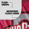 The Ohio State University Blanket, 50"x60" OSU Camo Silky Touch Sherpa Back Super Soft Throw Blanket view 4
