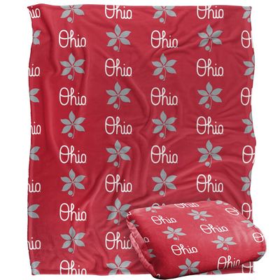 The Ohio State University Blanket, 50"x60" Logo Pattern Silky Touch Super Soft Throw Blanket