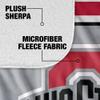 The Ohio State University Blanket, 50"x60" Primary Logo Silky Touch Sherpa Back Super Soft Throw Blanket view 4