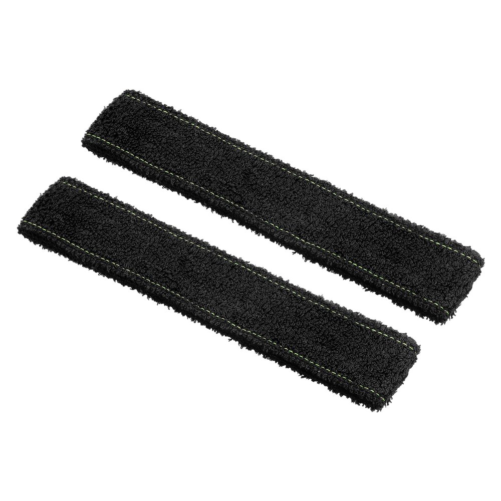 PATIKIL 27.6" Badminton Tennis Racket Overgrip, 2Pack Cotton Towel Grip Anti-Skid Sweatband Tape Hand Glue for Baseball Golf Bike Handle Fishing Rod, Black