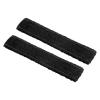 PATIKIL 27.6" Badminton Tennis Racket Overgrip, 2Pack Cotton Towel Grip Anti-Skid Sweatband Tape Hand Glue for Baseball Golf Bike Handle Fishing Rod, Black view 1