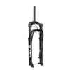 HSQMA Fat Bike Fork 26 Inch Mountain Bike Air Suspension Fork Travel 100mm 1-1/8" Straight Front Fork for 4.0'' E-Bike Snow Beach, QR 9mm HL/RL view 1