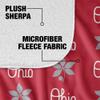 The Ohio State University Blanket, 50"x60" Logo Pattern Silky Touch Sherpa Back Super Soft Throw Blanket view 4