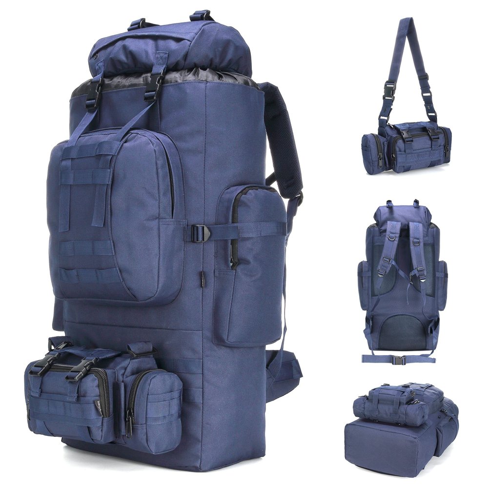 King'sGuard 100L Camping Hiking Backpack Molle Rucksack Military Camping Backpacking Daypack