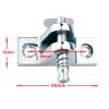 2PCS2PCS 316 Stainless Steel Boat Bimini Top Deck Hinge with Quick Release Pin90 Degree Boat Accessories Marine Kayak Canoe Yacht Cover (Type: with Quick Release Pin) view 4