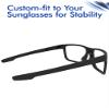 SAUCER Replacement Nose Pieces Pads for Oakley Split Time OO4129 Sunglass - Asian Fit Black view 4