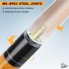 CUEBAR Orange Pool Cue 20oz - 58" 2-Piece Maple Billiard Stick with 13mm Tip & Linen Grip - Reliable Performance for League Play & Practice view 4