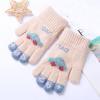 Children Gloves, Kid's Winter Mittens Car Print Gloves Children Stretchy Warm Gloves Boys or Girls (Beige, One Size) view 3
