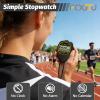 FCXJTU Digital Waterproof Stopwatch, No Bells, No Whistles, Simple Basic Operation, Silent, Clear Display, ON/Off, Large Display for Swimming Running Training Kids Coaches Referees Teachers (Black) view 4