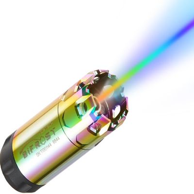Lancer Tactical w/Ace X Tech Special Edition Heat Gradation Color Scheme Bifrost Tracer Unit with Multi Color RGB Rainbow Flame Effect (Black & Rainbow)