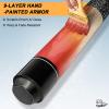 CUEBAR Red Pool Cue 20oz - 58" 2-Piece Maple Billiard Stick with 13mm Tip & Linen Grip - Balanced Weight for Optimal Control in 8-Ball & 9-Ball view 3