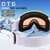 FEISEDY Goggles OTG - Over Glasses Motorcycle/Ski/Snowmobile Goggles for Men Women & Youth - 100% UV Protection B2960 view 2