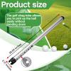 Deekin 2 Pieces Golf Ball Retriever Aluminum Alloy Picker Upper Tube 38.58 Inch Golf Ball Collector Silver Shagger Grabber Sport Tool Device for Men Women, Can Hold 23 Balls view 2