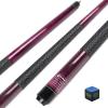 CUEBAR Purple Pool Cue 18oz - 58" 2-Piece Maple Billiard Stick with 13mm Tip & Linen Grip - Lightweight Design for Enhanced Control & English Shots view 1