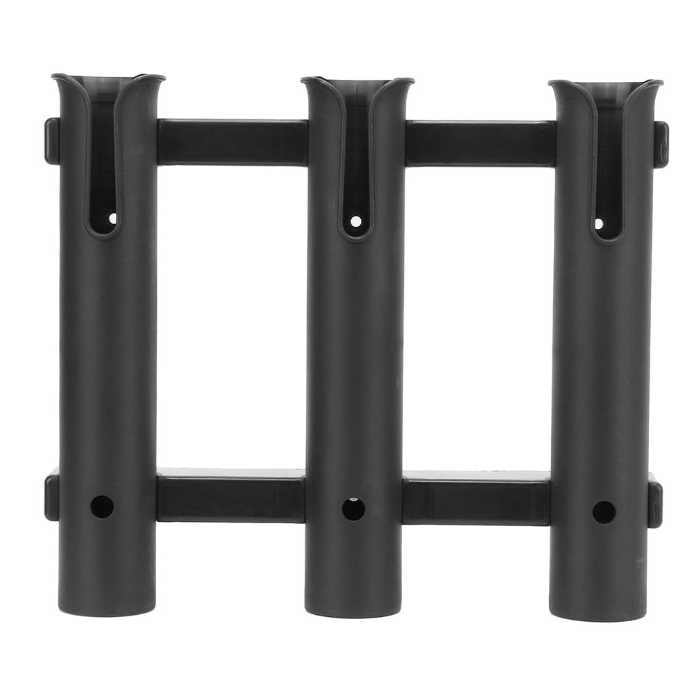 3 Tube Fishing Rod Holder Rack,Fishing Rod Holders,Portable Boat Rod Rack Tube, Stand-Off Tube Plastic Fishing Pole Holders with Accessories, Fishing Rod Holders,3 Tube Fishing Rod Holder RackPla