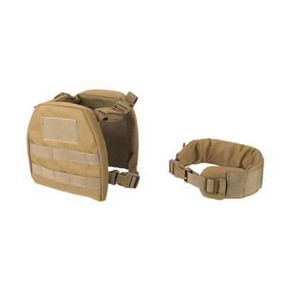 Lancer Tactical X-Small 1000D Nylon Youth Molle Vest with Battle Belt (Color: Tan)
