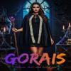GORAIS Black Velvet Hooded Cloak Short Cape Halloween Cosplay Costume Cloaks for Women view 4