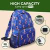 ECO CHIC Hiking Lightweight Packable Backpack - Foldable Daypack for Travel & Hiking & Outdoor Adventures - Waterproof Backpack from Recycled Materials (Giraffes Beige) view 2