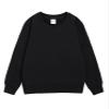 Baby Boy Girls Clothes Kids Child Toddler Baby Boys Girls Solid Patchwork Long Sleeve Cotton Sweatshirt Pullover Tops Black view 1