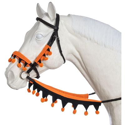 Tough 1 Halloween Bridle & Rein Covers - 5 Piece Set