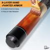 CUEBAR Brown Pool Cue 21oz - 58" 2-Piece Maple Billiard Stick with 13mm Tip & Linen Grip - Heavyweight Power for Maximum Break Force view 3