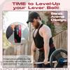Anime Lever Belt With Red Cloud Design - Heavy Duty Weightlifting Belt for Men and Women, 10mm Thickness - Back Support for Deadlifts and Squats view 4